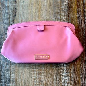 Prada Clutch Candy Florale Blush Pink Satin Makeup Cosmetic Bag